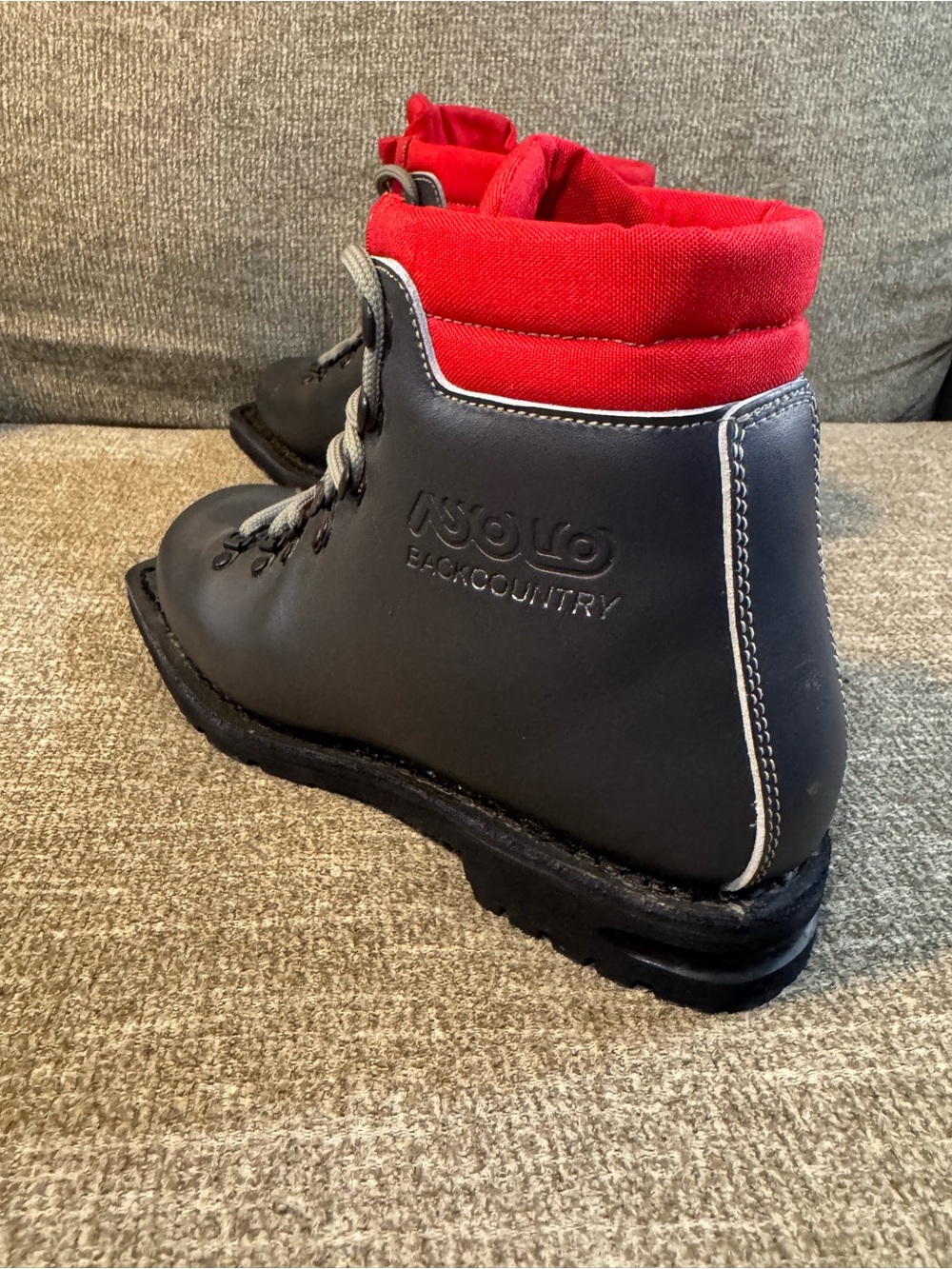 Asolo Vintage Backcountry Nordic Telemark Black ski boots Size 7 - Picture 12 of 15